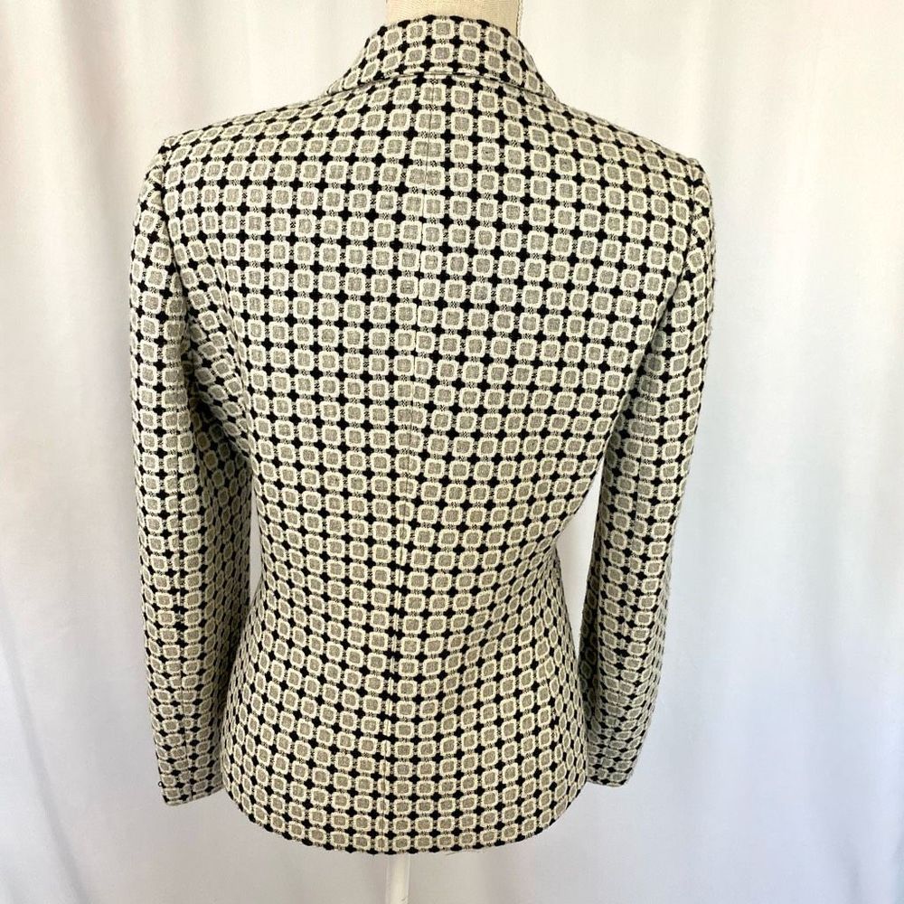 Tahari ASL Wool Blend Square Design Blazer Women’s Size 6 - Picture 2 of 15